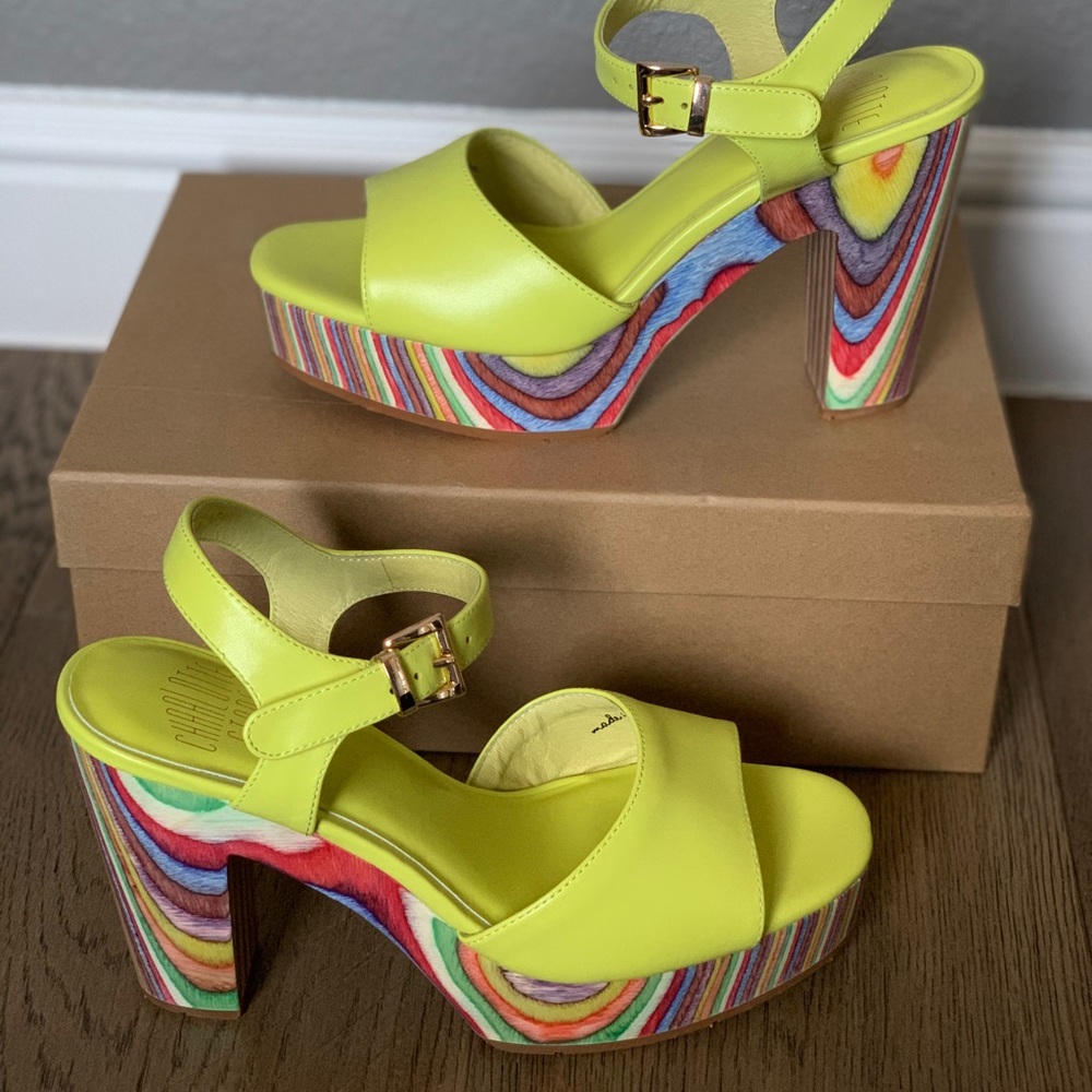NEW Charlotte stone Bianca acid heels